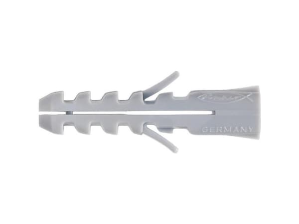 Fischer 50112, Veggplugg, Lettbetong, Murstein, Betong, Foam concrete, Nylon, Grå, 1,2 cm, 60 mm
