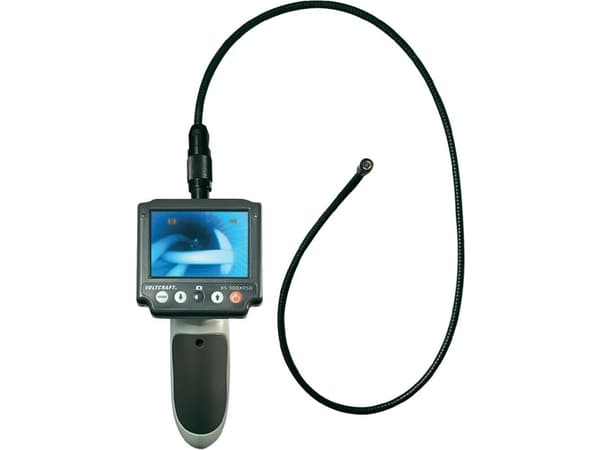 VOLTCRAFT Endoscope BS-300XRSD Probe Ø: 8 mm Probelengde: 183 cm Utskiftbar kameraprobe, avtakbar monitor, WiFi, TV (BS-300XRSD)