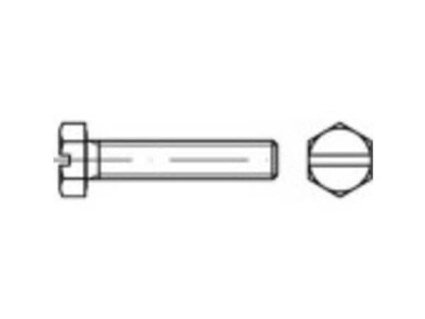 TOOLCRAFT 131242 Sekskantsskrue M8 35 mm Udvendig sekskant DIN 933 Stål Varmegalvaniseret 200 stk
