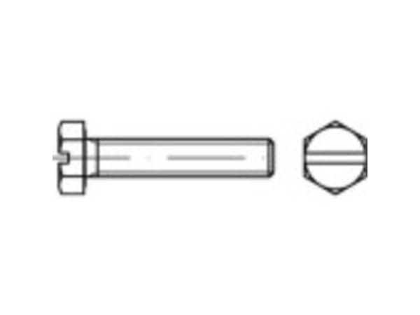 TOOLCRAFT 131242 Sekskantsskrue M8 35 mm Udvendig sekskant DIN 933 Stål Varmegalvaniseret 200 stk