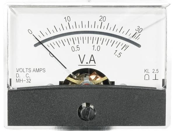 VOLTCRAFT AM-60X46/30V/1,5A/DC AM-60X46/30V/1,5A/DC Måleapparat til indbygning AM-60X46/30V/1,5A/DC 30 V/1,5 A Drejespole