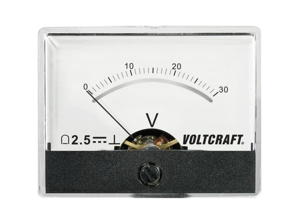 VOLTCRAFT AM-60X46/30V/DC AM-60X46/30V/DC Måleapparat til indbygning i-60X46/60V/DC 30 V Drejespole