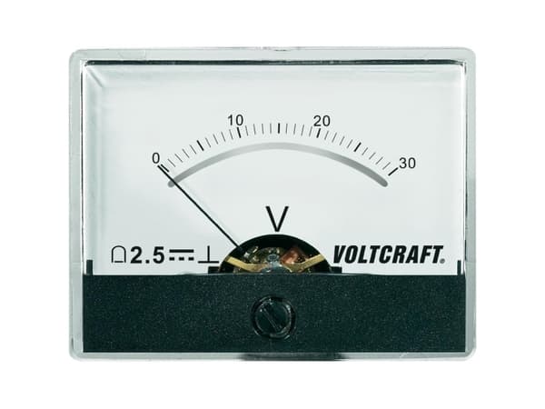VOLTCRAFT AM-60X46/30V/DC AM-60X46/30V/DC Måleapparat til indbygning i-60X46/60V/DC 30 V Drejespole