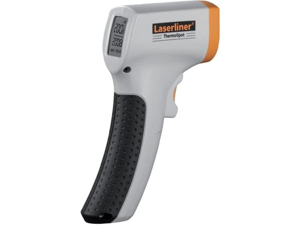 Laserliner ThermoSpot Laser, F, °C, -20 - 315 °C, Sort, Grå, Gult, 1 °C, 9 V, 38 mm