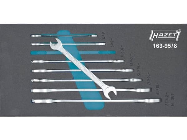 HAZET 163-95/8, Rustfritt stål, 8 stykker