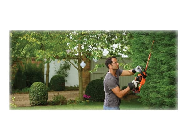BLACK+DECKER GTC18504PC - Häcksax - sladdlös - 18 V - 4 Ah - 1300 spm - 50 cm - skärkapacitet: 18 mm - 3.24 kg