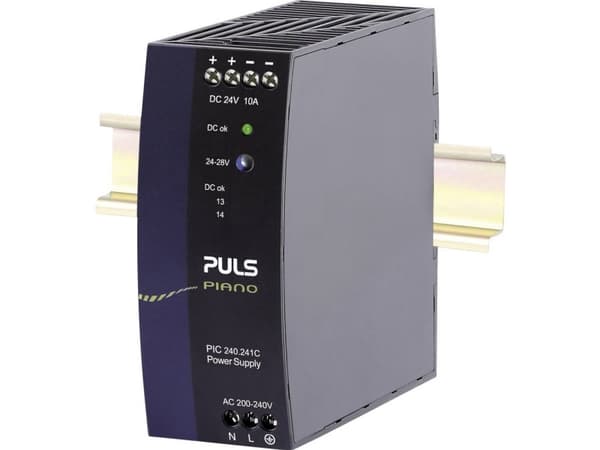 PULS Piano Strømforsyning til DIN-skinne (DIN-kisko) 24 V/DC 10 A 240 W Antal udgange:1 x Indhold 1 stk