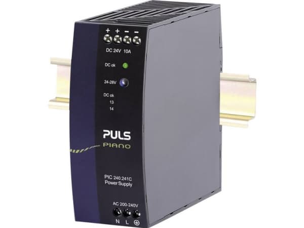 PULS Piano Strømforsyning til DIN-skinne (DIN-kisko) 24 V/DC 10 A 240 W Antal udgange:1 x Indhold 1 stk