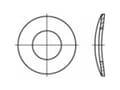 Miniatyrbilde 4 av 4: TOOLCRAFT 105898 Fjederskive Indvendig diameter: 21 mm DIN 137 Fjederstål 100 stk