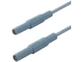 Pikkukuva 1 / 5: SKS Hirschmann MLS GG 100/2,5 bl Turvatestausjohto [Lamellipistoke 4 mm - Lamellipistoke 4 mm] 1,00 m Sininen