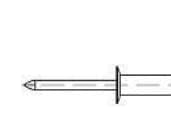 TOOLCRAFT 160302 Åben blindnitte (Ø x L) 5 mm x 8 mm Alumiini Stål 500 stk
