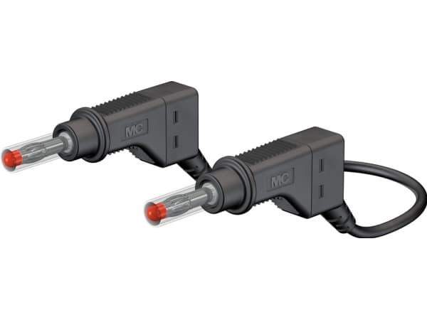 Stäubli XZG425/SIL, Testkabel, Svart, Silikon, 2.5 mm ², CAT II, Silikon