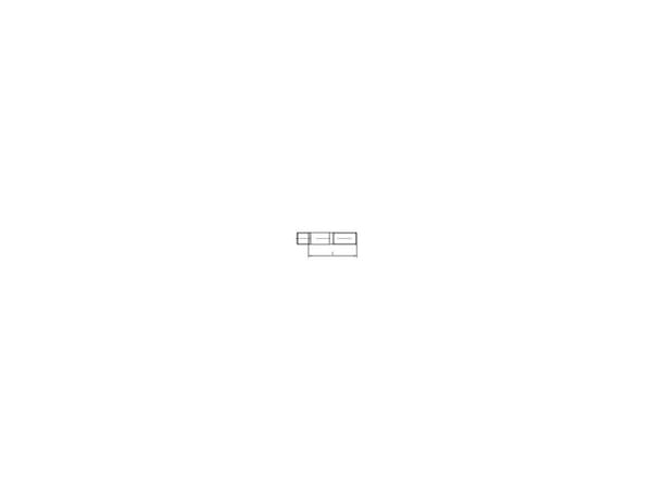 TOOLCRAFT 133113 Nastaruuvit M20 60 mm DIN 939 Terässinkitty 25 kpl