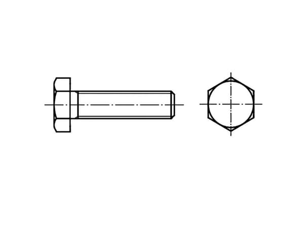 TOOLCRAFT 133847 Sekskantsskrue M14 55 mm Udvendig sekskant DIN 961 Stål 50 stk