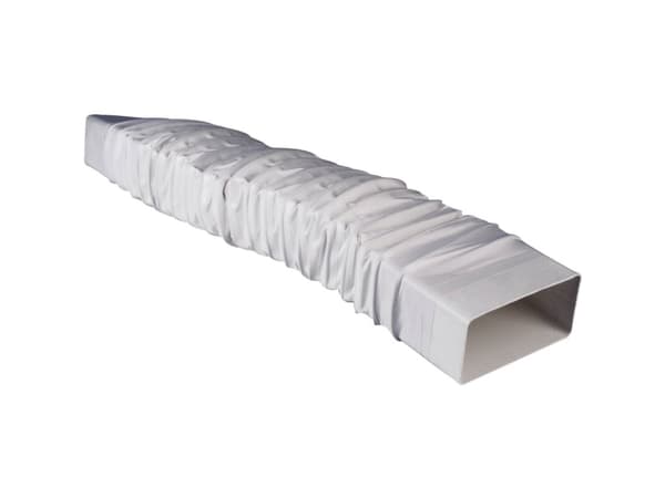 Wallair N15898 Fladkanals-ventilationssystem 150 Fleksibel firkantet rør-adapter