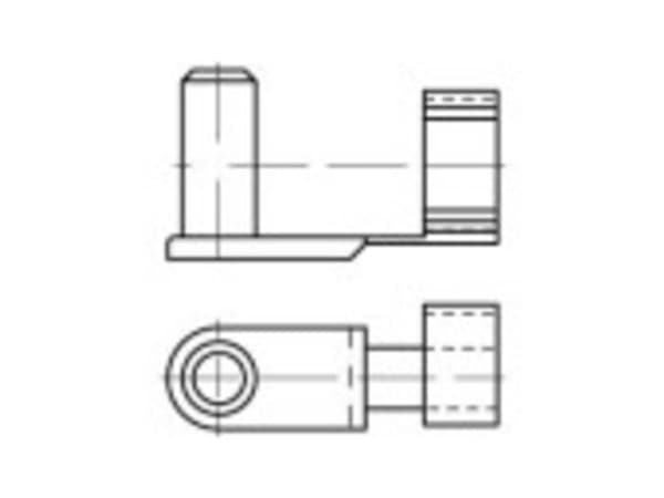 TOOLCRAFT Fjederbolte 32 mm Galvaniseret stål 160338 10 stk (Ø x L) 8 mm x 32 mm