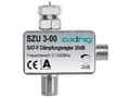 Pikkukuva 1 / 5: Axing SZU 3-00, 0,0001 - 2,4 GHz, 20 dB, Hopea, F-female/F-male, Alumiini
