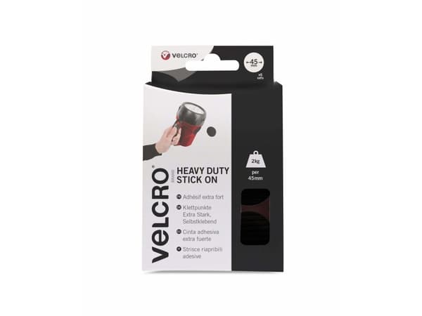 Velcro VEL-EC60248, Svart, 45 mm, 6 styck, Låda