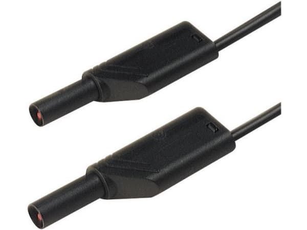 SKS Hirschmann MLS WS 50/2,5 ge/gn Säkerhetsprovledning [Lamellanslutning 4 mm - Lamellanslutning 4 mm] 0,50 m Gul 1 st