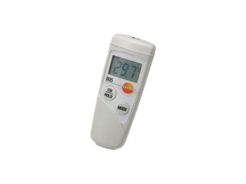 Testo 805, 80 mm, 31 mm, 19 mm, 28 g, Grå, °C