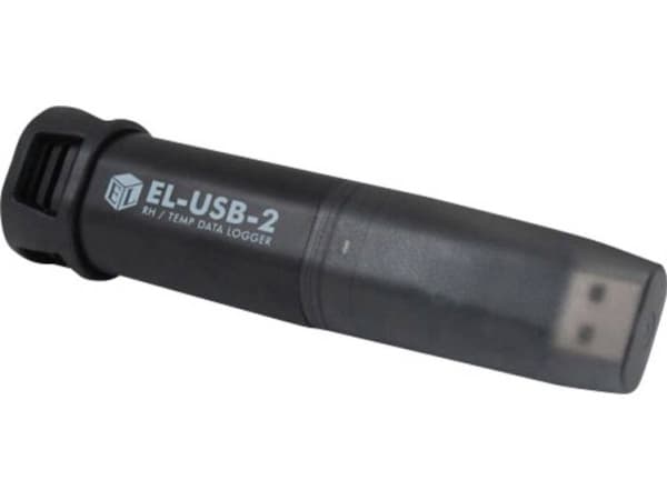 Lascar Electronics EL-USB-2 Lämpötila- /ilmanvaihtodatalogger, lämpötila -35 - +80 °C 0 - 100 % r., hukommelse 2 x 16382