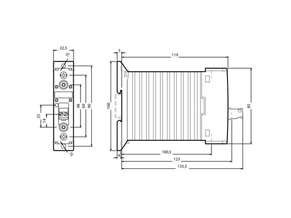 Siemens 3RF2320-1AA02 Puolijohdekontaktori Kytkentä nollajännitteellä 1 x rajakosketin 20 A 1 kpl 1 kpl