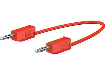 Stäubli LK205-X Prøveledning Lamelstik 2 mm Lamelstik 2 mm 0.60 m Rød 1 stk