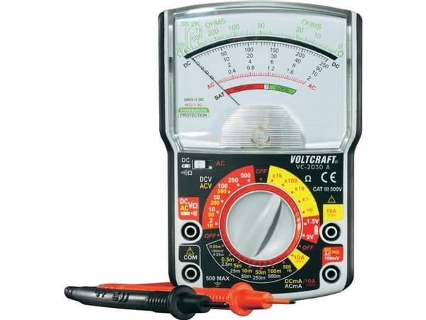 VOLTCRAFT VC-2030A Hånd-multimittari Analoginen CAT III 500 V