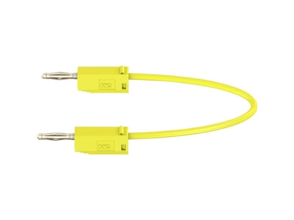 Stäubli LK205 Prøveledning Lamelstik 2 mm Lamelstik 2 mm 7.50 cm Gul 1 stk