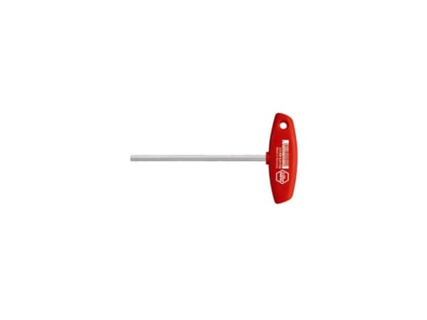 Wiha 00926, L-formet hexnøkkel, Metrisk, 1 stykker, T-håndtak uten kort arm, Plast, Kromvanadiumstål