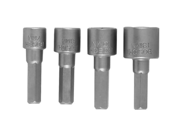Bosch toppnyckelsats KW7/8/10/13 1/4 4 stycken