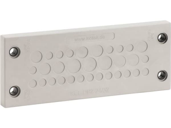 Icotek KEL-DPZ 24/32 Kabelgennemføringsplade Klemme-diameter (max.) 10.2 mm Polyamidi , Elastomeeri Grå, Sort 1 stk