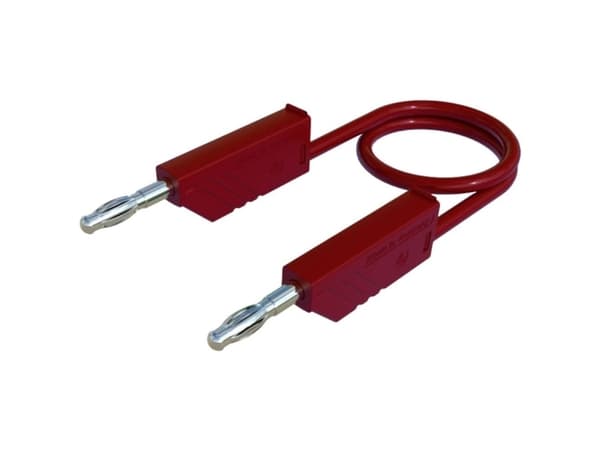 SKS Hirschmann CO MLN 50/2,5 Prøveledning Lamelstik 4 mm Lamelstik 4 mm 0.50 m Rød 1 stk