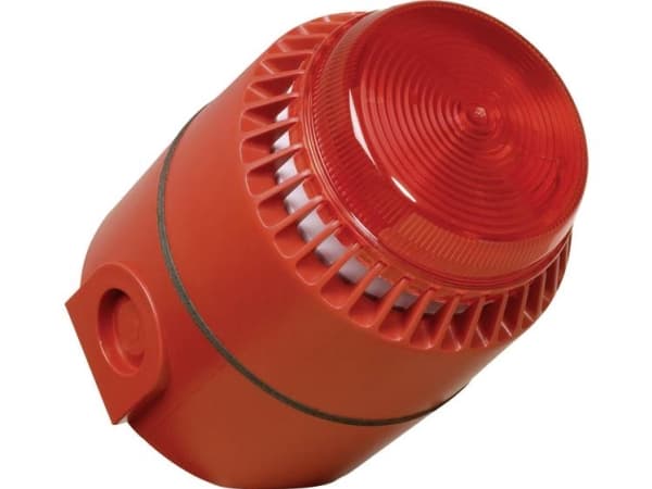ComPro Kombi-signalgiver Flashni Rød Blitzlys, Halvtoner 24 V/DC 110 dB