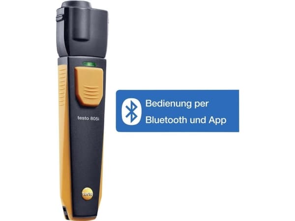 Testo 805i, °C, -30 - 250 °C, Sort, Oransje, 2,5 °C, Termoplastisk elastomer (TPE), AAA