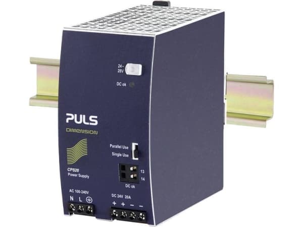 PULS DIMENSION CPS20.241 Yläkiskovirtalähde, kytkentävirtalähde, DIN-virtalähde 24 V/DC 20 A 480 W (CPS20.241)