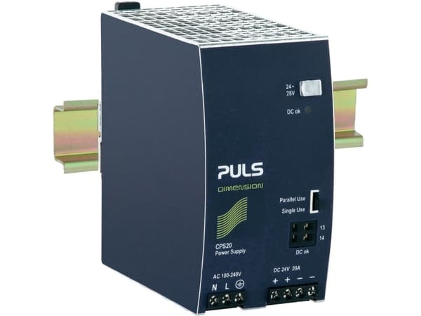 PULS DIMENSION CPS20.241 Yläkiskovirtalähde, kytkentävirtalähde, DIN-virtalähde 24 V/DC 20 A 480 W (CPS20.241)
