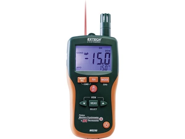 Extech MO290-EU Luftfugtighedsmåler (hygrometer) 0 % rF 99 % rF Dugpunkts/skimmelsvampsvisning