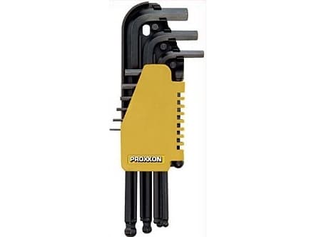 Proxxon Micromot Unbrako Vinkelskruetrækker-sæt 1.5 mm, 2 mm, 2.5 mm, 3 mm, 4 mm, 5 mm, 6 mm, 8 mm, 10 mm 9 dele