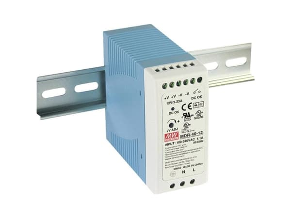Black Box - Strømforsyning (DIN-skinnemonterbar) - AC 115/230 V - 40 watt - for P/N: LGH1006A, LIE1080A, LIE1082A, LIG1014A, LIG1082A