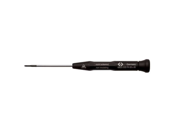C.K T4882X1 ESD ESD Stjerneskruetrækker PH 1 Klinge-længde: 80 mm DIN EN 61340-2