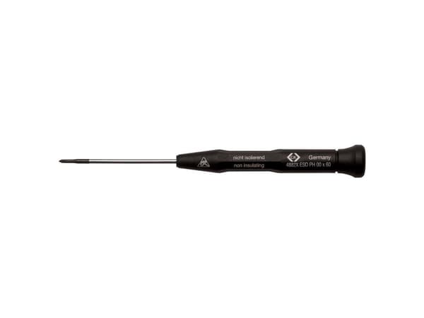 C.K T4882X1 ESD ESD Stjerneskruetrækker PH 1 Klinge-længde: 80 mm DIN EN 61340-2