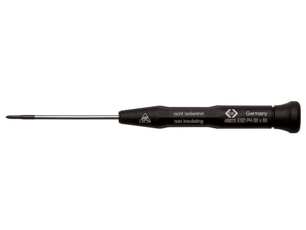 C.K T4882X1 ESD ESD Stjerneskruetrækker PH 1 Klinge-længde: 80 mm DIN EN 61340-2