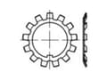 Miniatyrbild 4 av 4: TOOLCRAFT 137811 Sikringsplade Indvendig diameter: 55 mm Udvendig diameter: 81 mm DIN 5406 Stål 10 stk