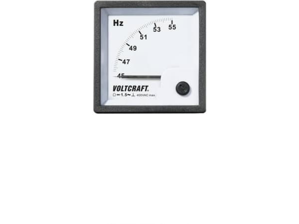 VOLTCRAFT AM-72X72/50HZ AM-72X72/50HZ Analogt installationsmåleinstrument AM-72X72/50HZ 45 - 55 Hz Drejespole AM-72X72/50HZ Analogt installationsmåle