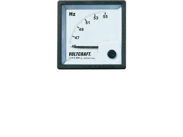 VOLTCRAFT AM-72X72/50HZ AM-72X72/50HZ Analogt installationsmåleinstrument AM-72X72/50HZ 45 - 55 Hz Drejespole AM-72X72/50HZ Analogt installationsmåle