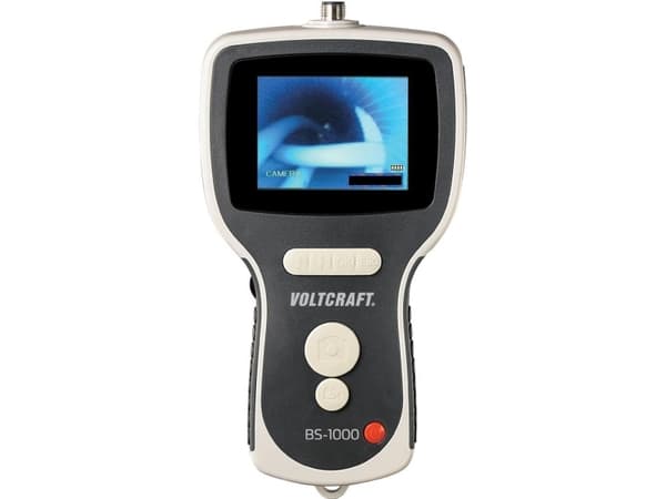 Voltcraft BS-1000T endoskop grunnleggende enhet med 8,89 cm (3,5") LCD, SD-kortspor, zoomfunksjon, T (BS-1000T)