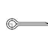 TOOLCRAFT splitter 71 mm Galvaniseret stål 250 stk