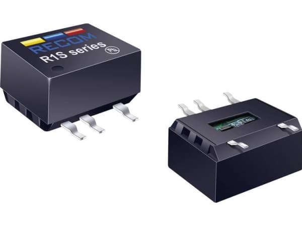 RECOM R1S-0512 DC/DC-omvandlare, SMD 5 V/DC 12 V/DC 84 mA 1 W Antal utgångar: 1 x