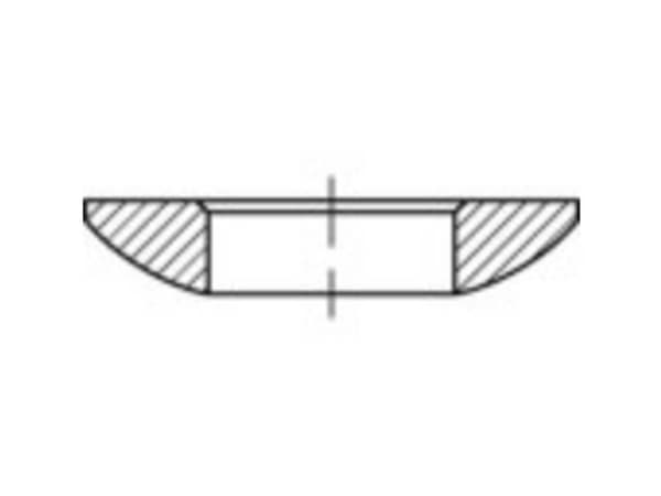 Kugleskriver 25 mm 44 mm Stål Galvaniseret 10 stk TOOLCRAFT 137922